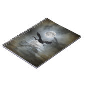 Blue Heron Moon Wild Animal Notebook Notizblock (Linke Seite)