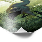 Blue Heron Morning Fotodruck (Ecke)