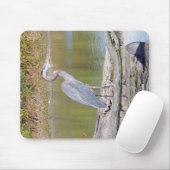 Blue Heron Mousepad (Mit Mouse)