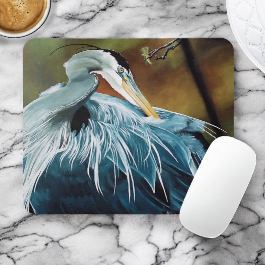 Blue Heron Mousepad