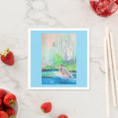 Blue Heron Napkin Serviette (Beispiel)