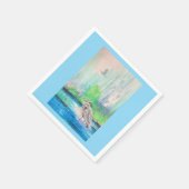 Blue Heron Napkin Serviette (Ecke)