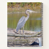 Blue Heron Notebook Notizblock (Rückseite)