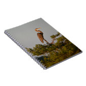 Blue Heron on Tree Oben Notizblock (Rechte Seite)