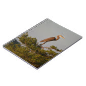 Blue Heron on Tree Oben Notizblock (Linke Seite)