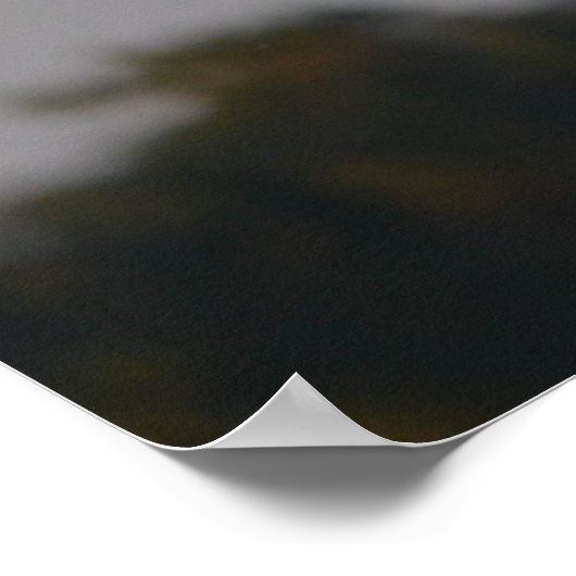 Blue Heron on Tree Oben Poster (Ecke)