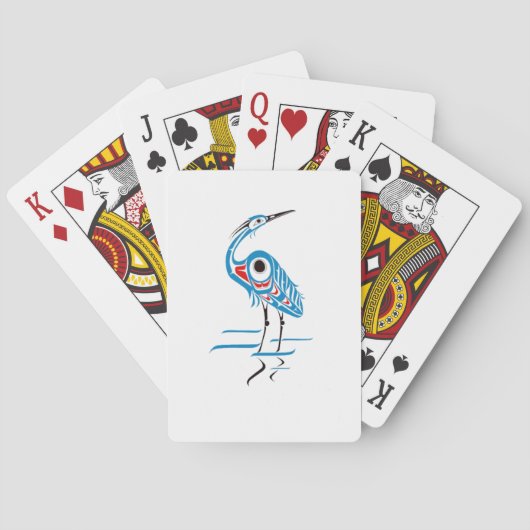 Blue Heron Playing Cards Spielkarten (Rückseite)