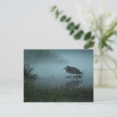 Blue Heron Postcard Postkarte (Stehend Vorderseite)