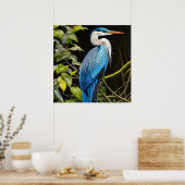 Blue Heron Poster (Küche)