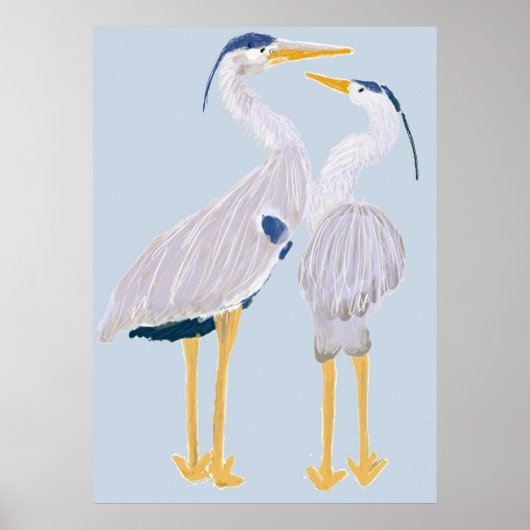 Blue Heron Poster (Vorne)
