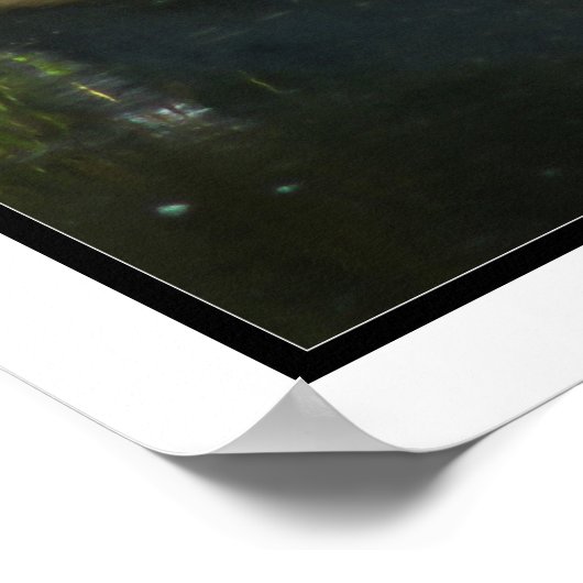 Blue Heron Poster Print (Ecke)