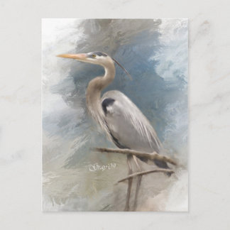 Blue Heron Postkarte