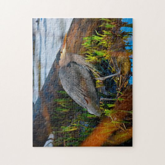 Blue Heron Stanley Park Vancouver. Puzzle (Vertikal)