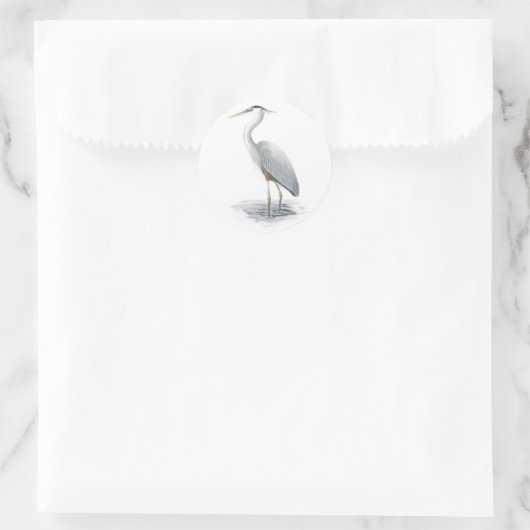 Blue Heron Sticker (Tasche)