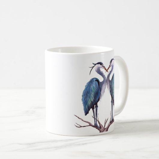 Blue Heron Tasse (VorderseiteRechts)