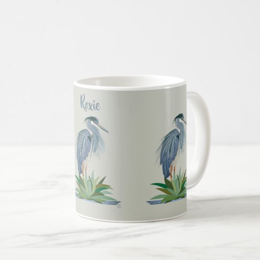 Blue Heron Tasse (VorderseiteRechts)