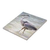 Blue Heron über den Schlüssel der Liebe Fliese (Seite)