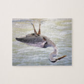 Blue Heron über den Schlüssel der Liebe Puzzle (Horizontal)