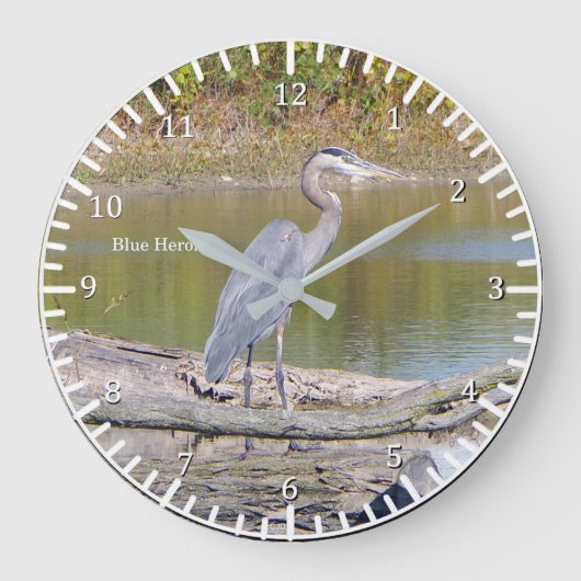 Blue Heron Uhr (Vorderseite)