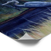 Blue Heron von Suzie Thaller Poster (Ecke)