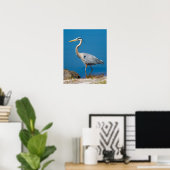 Blue Heron Wading Poster (Heimbüro)