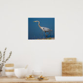 Blue Heron Wading Poster (Küche)