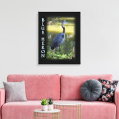 Blue Heron Wall Art Foto Leinwanddruck (Insitu (Wohnzimmer))