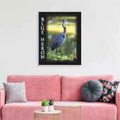 Blue Heron Wall Art Foto Leinwanddruck (Insitu (Wohnzimmer))