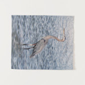 Blue Heron Wassertapestes Wandteppich (Vorderseite (Horizontal))