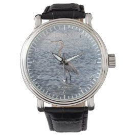 Blue Heron Wasserwache Armbanduhr