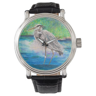 Blue Heron Watch Armbanduhr