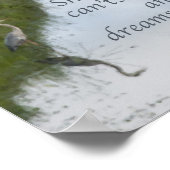 Blue Heron Watercolor Poster (Ecke)