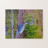 Blue Heron Yellowstone. Puzzle (Horizontal)