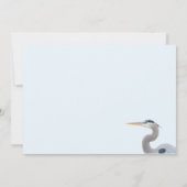 Blue Heron's Lunch-Karte (Rückseite)