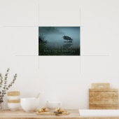 Blue Heroon Earth Day Poster Print (Küche)