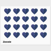 blue Herz-Aufkleber (Blatt)