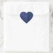 blue Herz-Aufkleber (Tasche)