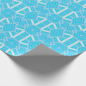 Blue Hexagon Diamond-Muster-Mischung Giftpackpapie Geschenkpapier (Ecke)