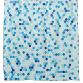 Blue Hexagon Duschvorhang (Vorderseite)
