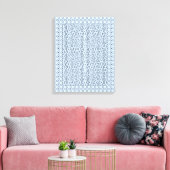 Blue Hexagon Maze Leinwanddruck (Insitu (Wohnzimmer))