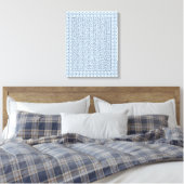 Blue Hexagon Maze Leinwanddruck (Insitu (Schlafzimmer))