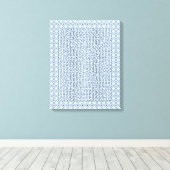Blue Hexagon Maze Leinwanddruck (Insitu (Holzboden))