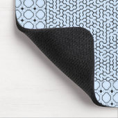 Blue Hexagon Maze Mousepad (Ecke)