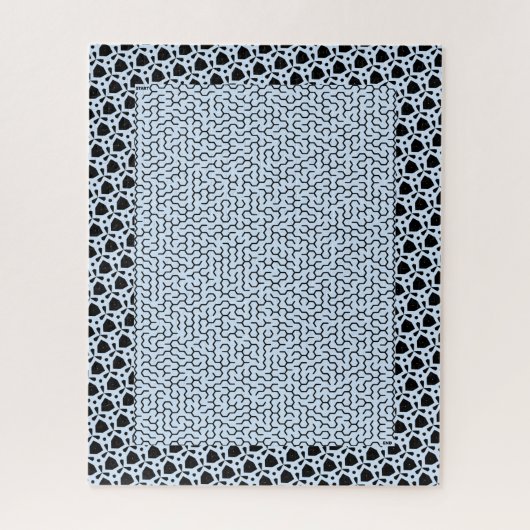 Blue Hexagon Maze Puzzle (Vertikal)