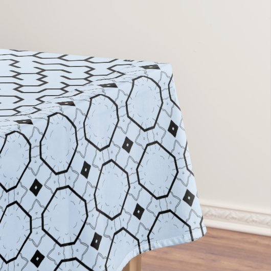 Blue Hexagon Maze Tischdecke (Beispiel)