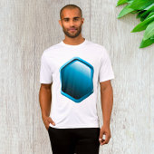 Blue Hexagon Mens Active T-Shirt