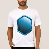 Blue Hexagon Mens Active T-Shirt (Vorderseite)