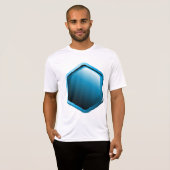 Blue Hexagon Mens Active T-Shirt (Vorne ganz)