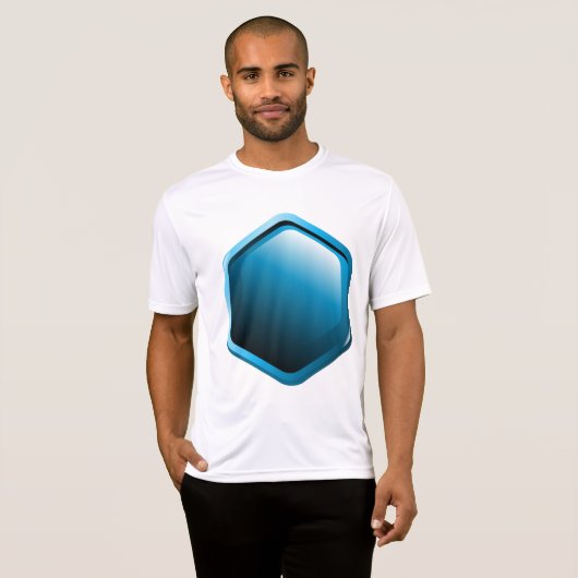Blue Hexagon Mens Active T-Shirt (Vorne ganz)