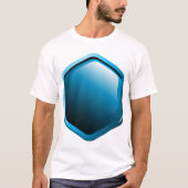 Blue Hexagon Mens T - Shirt (Vorderseite)